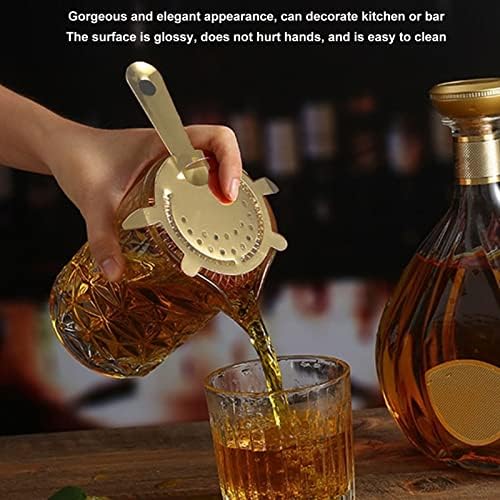 Cocktail Strainer Luxury Gold Stainless Steel for Bartending
