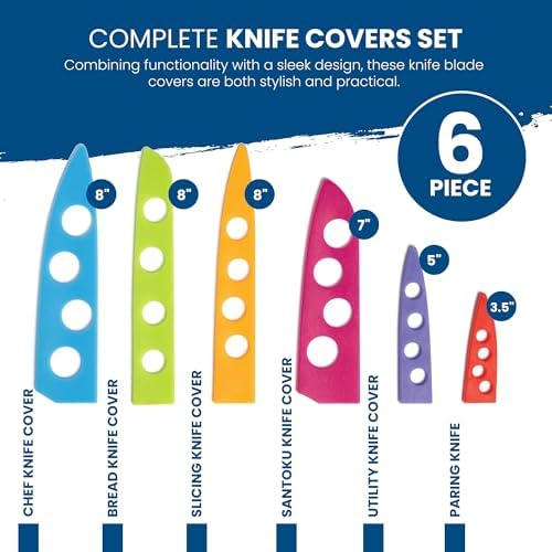 Chefs Vision Cosmos Knife Blade Covers - Durable Stylish Knife Guards