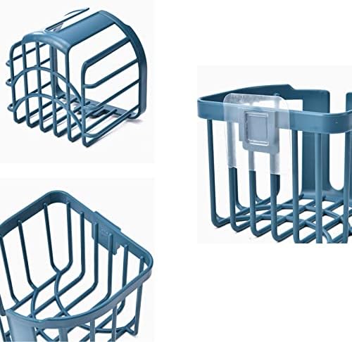 Wall Mounted Toilet Paper Holder with Smooth Output and Heavy Duty Design Blue
