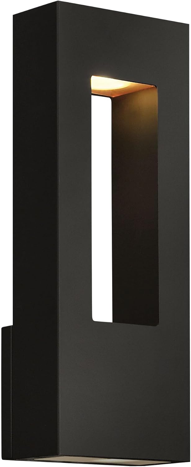 Hinkley Atlantis 1648SKLED Wall Lantern - Satin Black Dimmable Dark Sky Compliant