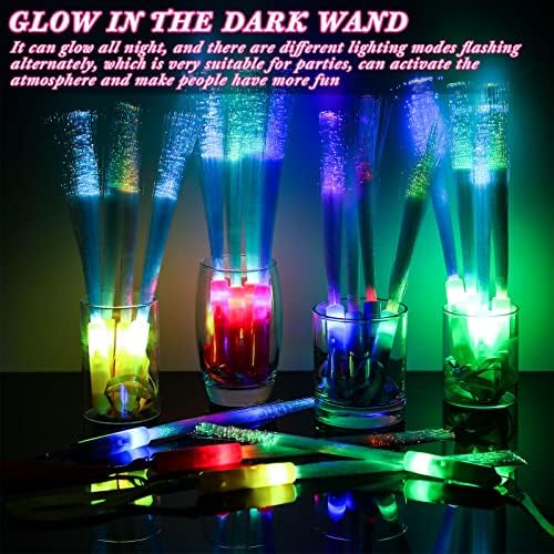 Junkin 200 Pcs LED Glow Wand with Batteries for Party