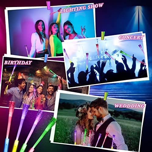 Junkin 200 Pcs LED Glow Wand with Batteries for Party