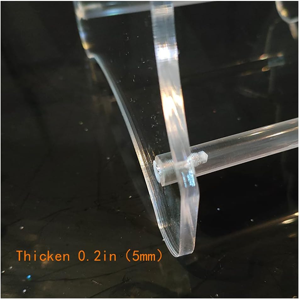 Lufr Clear Knife Display Rack Holder 8 Pcs