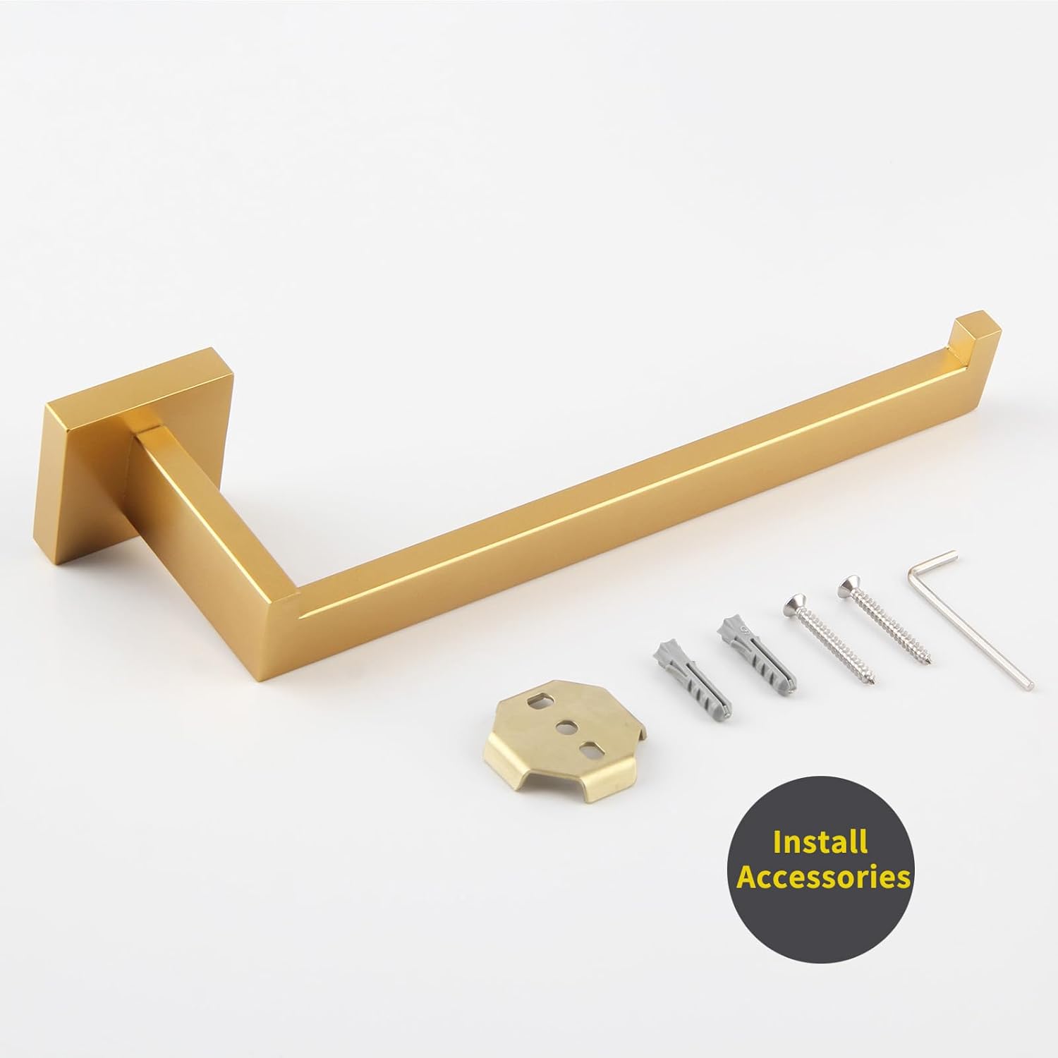 GERZWY Gold Towel Ring Bathroom Hardware
