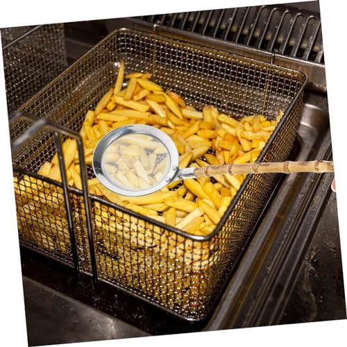 UTHCLO 304 Stainless Steel Colander Skimmer Ladle with Handle 1