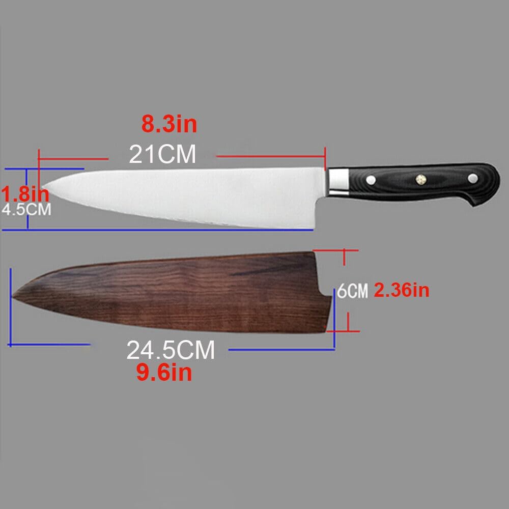 UCCKEYI Chefs Knife Magnetic Sheath 210MM