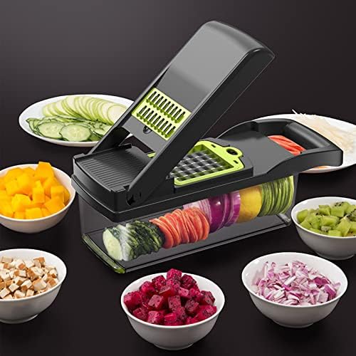 BASESILK 16 in 1 Vegetable Chopper with 9 Blades