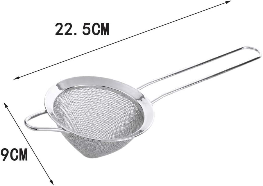 Leadigol Fine Mesh Strainer with Handle for Cocktail Coffee Juice