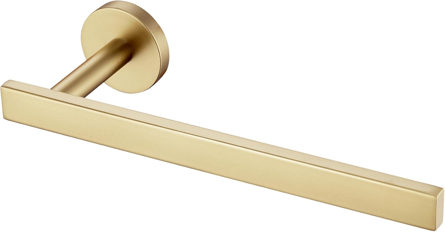 AONEON Hand Towel Ring Stainless Steel Brushed Gold Wall Mounted