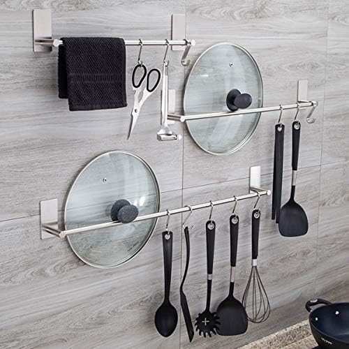 Ulifestar Bathroom Towel Bar Holder 3M Adhesive Brushed Nickel 22