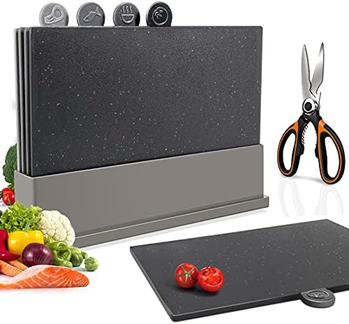 Masthome Mandoline Slicer Chopping Board Set with Storage Stand