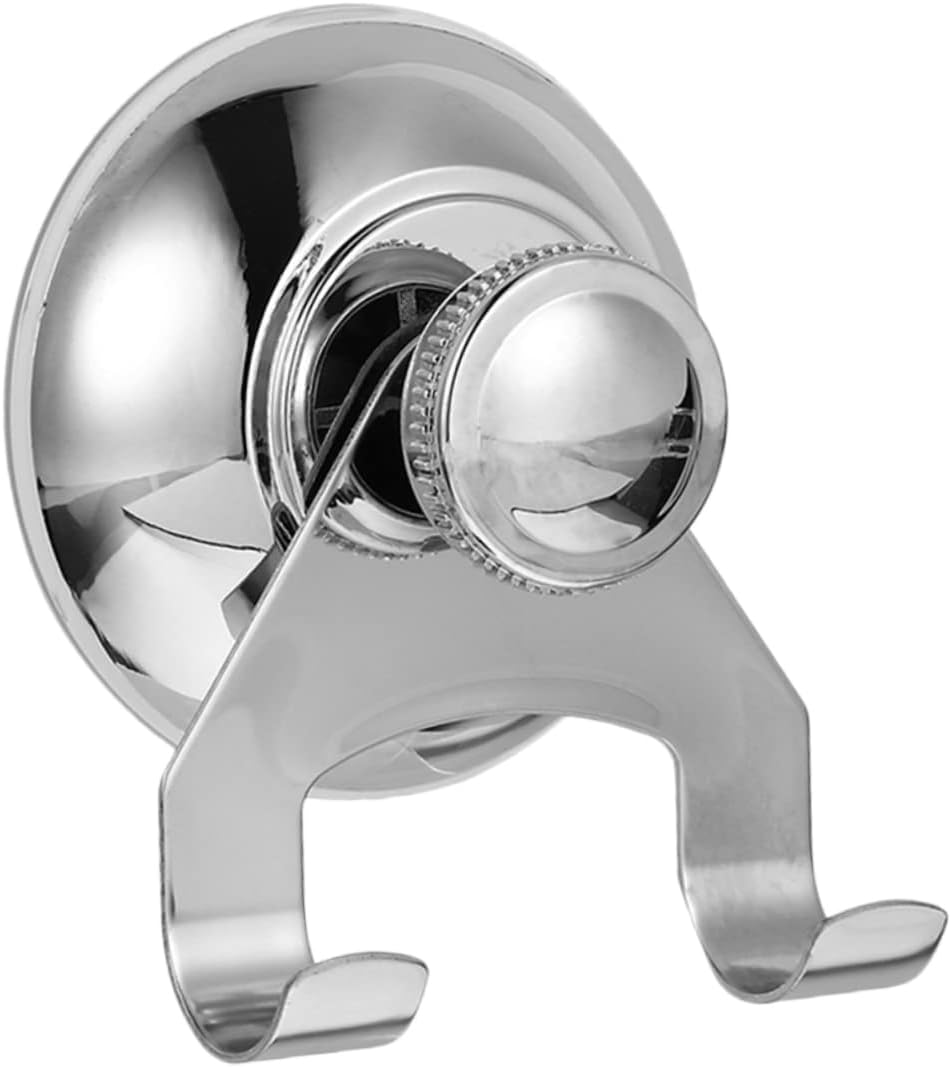 Parliky Stainless Steel Suction Cup Shower Hooks Bathroom Organizer
