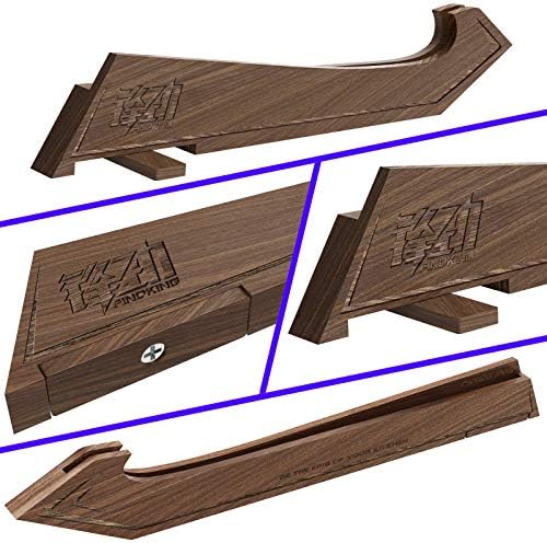 FINDKING Walnut Knife Edge Guard with Magnetic Stand 1