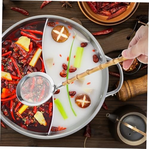 Luxshiny 304 Stainless Steel Slotted Spoon with Long Handle