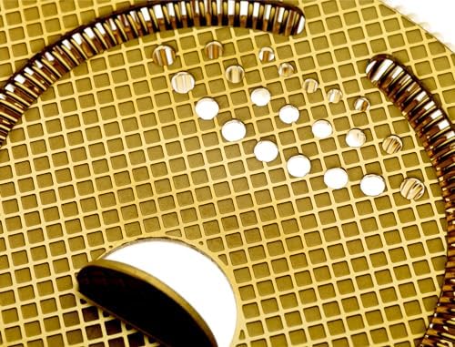 Barfly Diamond Lattice Etch Spring Bar Strainer Gold Plated 1