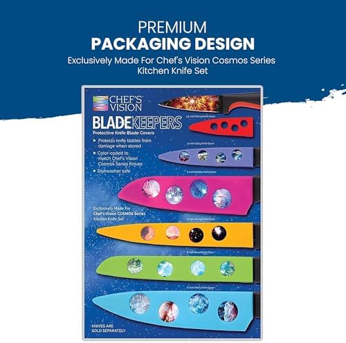 Chefs Vision Cosmos Knife Blade Covers - Durable Stylish Knife Guards