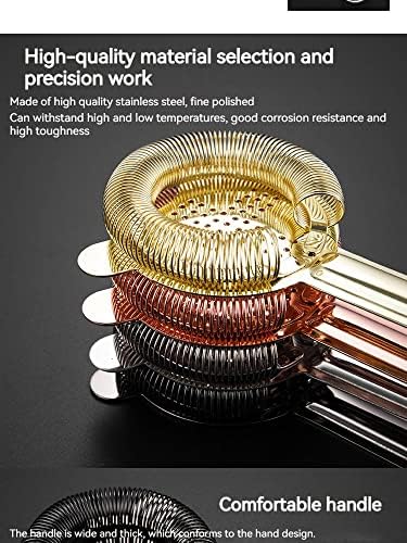 YUHWYI Cocktail Strainer with 100 Wire Spring