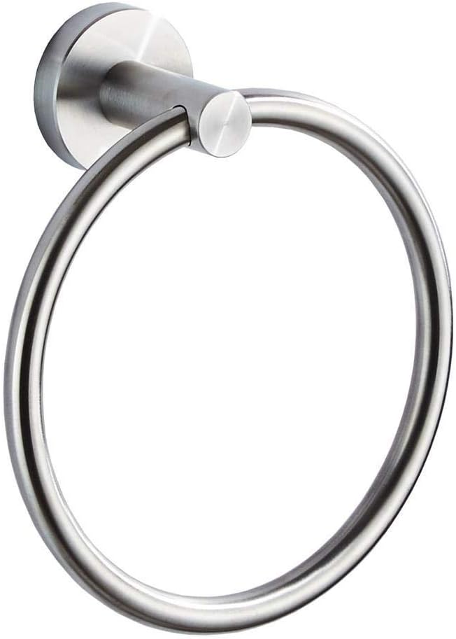 AOKQYA 6 Inch Diameter Stainless Steel Towel Ring