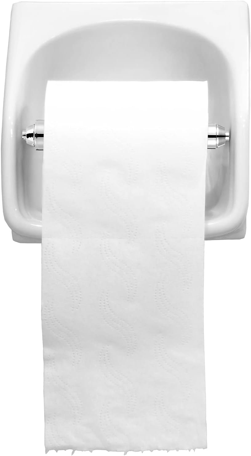 Patelai Toilet Paper Holder Roller Replacement Rod Plastic Chrome 1 Piece