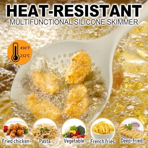 GDDGCUO 145 Inch Heat Resistant Skimmer Spoon
