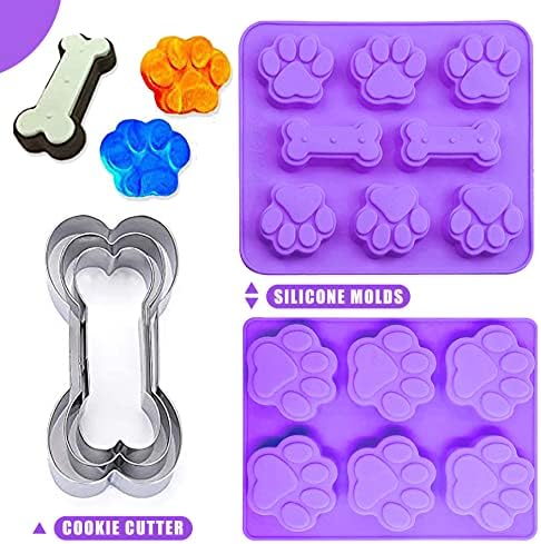 SAGOOITS Set of 7 Dog Treats Molds Cookie Cutters