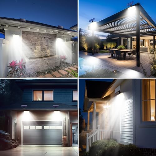 Nipify 2 Pack Solar Motion Flood Lights Outdoor