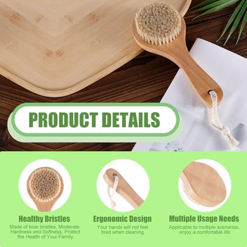 PEUTIER Vegetable Brush with Long Handle for Kitchen Cleaning