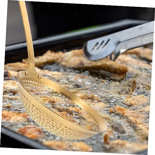 IMIKEYA Stainless Steel Skimmer with Long Handle