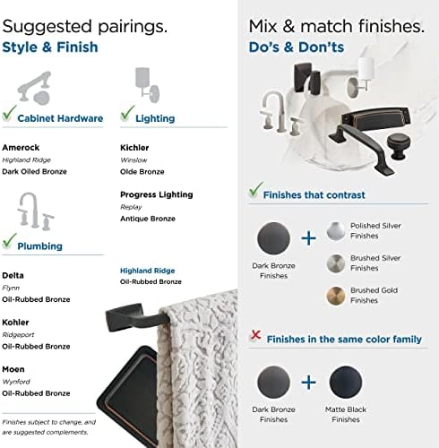 Amerock Oil Rubbed Bronze Towel Ring 7-716 in