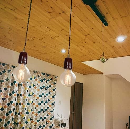 Brown Ceramic J Track Pendant Light Set of Three