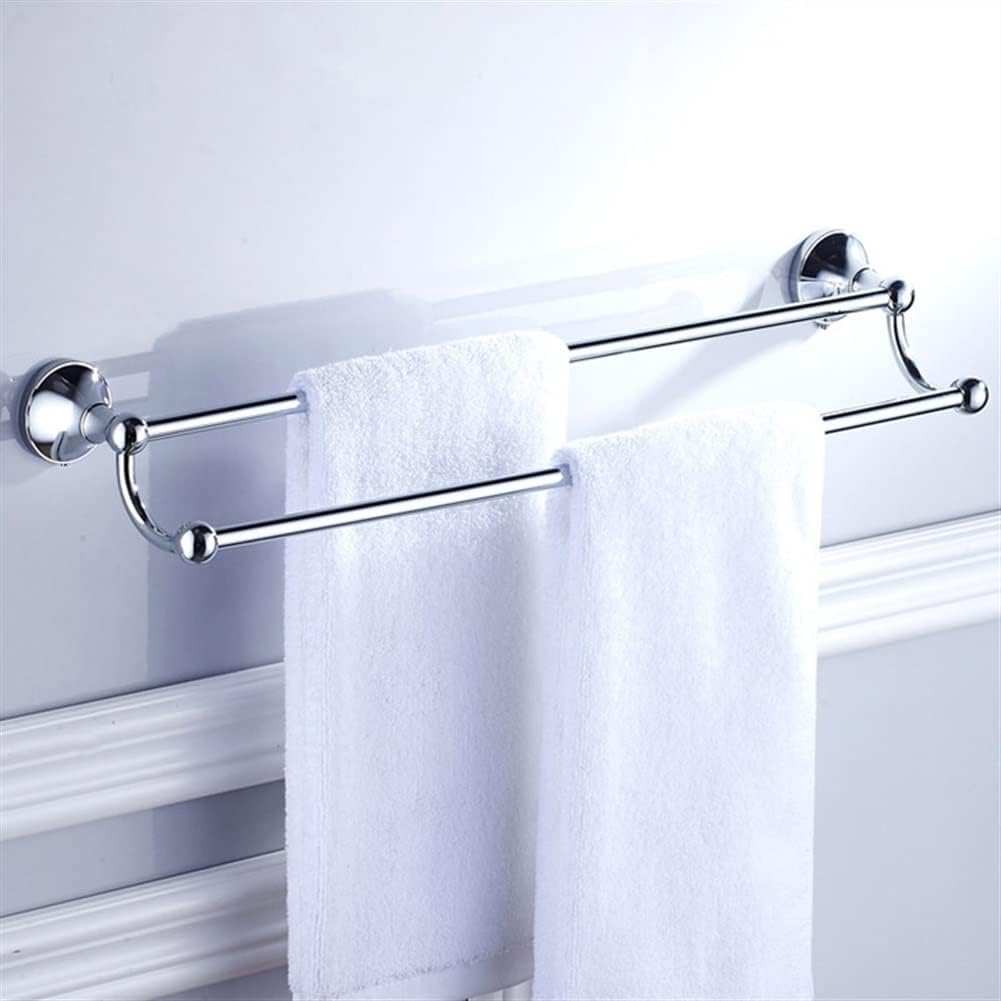 ANNBKA Double Towel Bar Wall Mounted Chrome