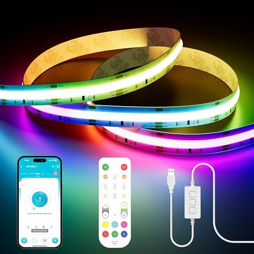 PAUTIX RGB Smart IC COB LED Strip Light 3M 984ft