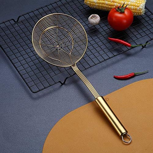 Kyraton Gold Strainer Spider Skimmer for Kitchen