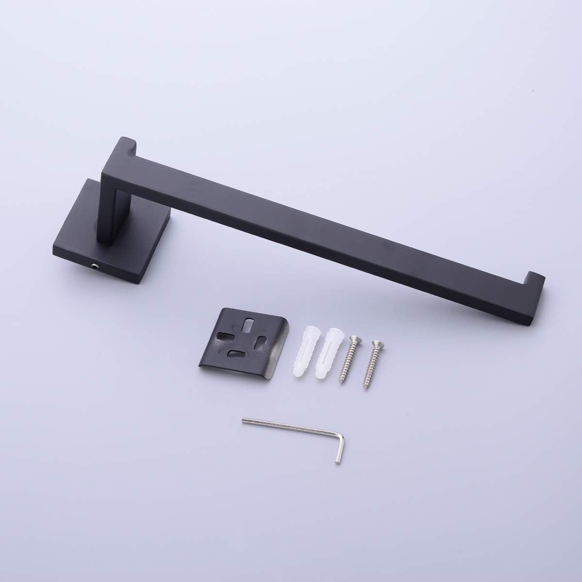 TRUSTMI Matte Black Towel Ring Bathroom Hardware 1