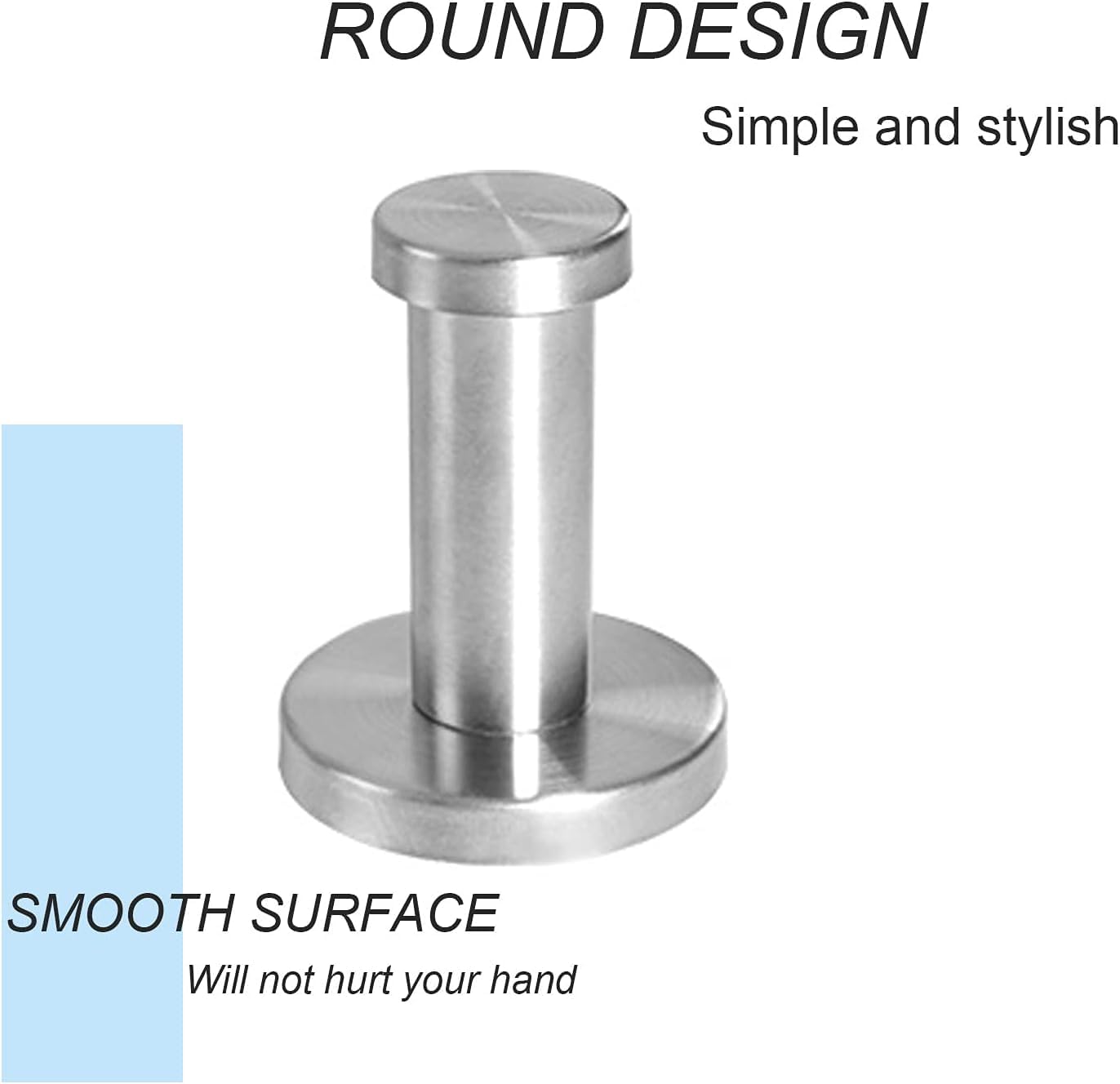 Vanloory 4 Pack Bathroom Towel Hooks with Brushed Finish