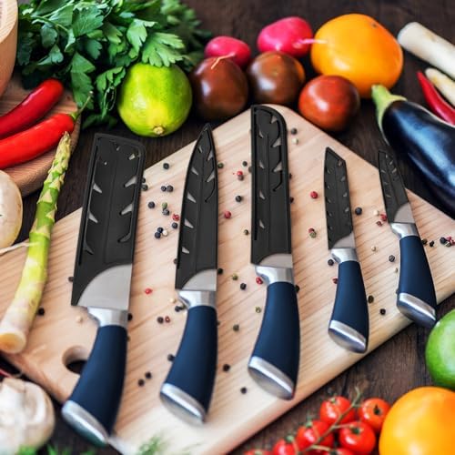 Uxcell 2Pcs Knife Edge Guards for 8 Chef Knife Black