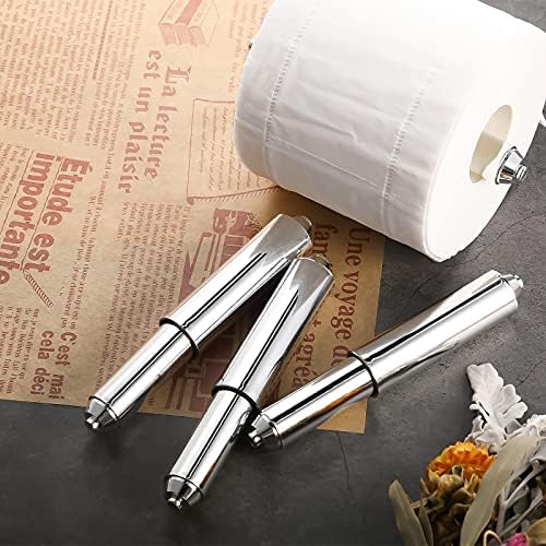 Patelai Toilet Paper Holder Roller Replacement Rod Plastic Chrome 1 Piece