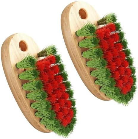 Konex Veggie Brush - Fruit and Vegetable Scrubber with Beechwood Handle
