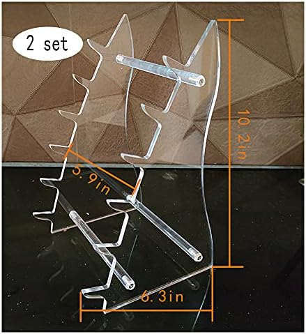 Lufr Arcylic Knife Display Stand Holder 6 Pcs