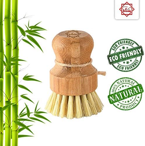 S C Bamboo Scrub Brush Set of 3