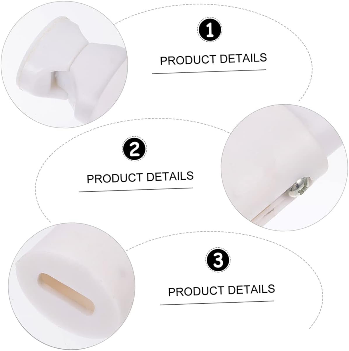 Vaguelly 3pcs Plastic Radiator Hooks for Bathroom 1