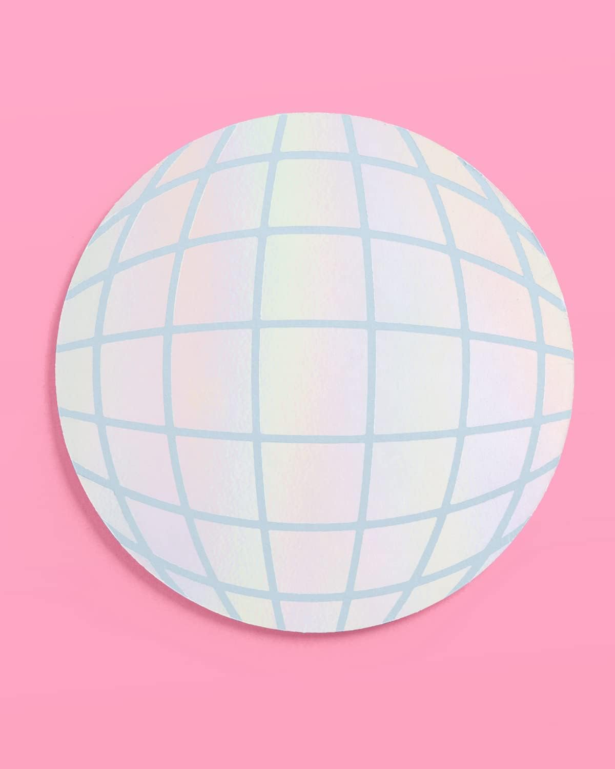 XO Fetti Disco Party Drink Coasters - 16pcs Iridescent Foil