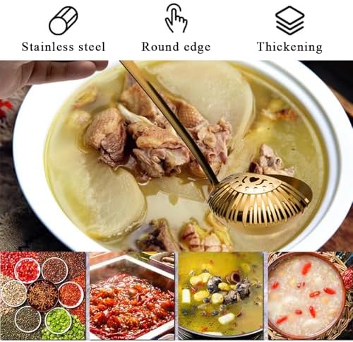 OULIGET 2 in 1 Soup Strainer Ladle Set