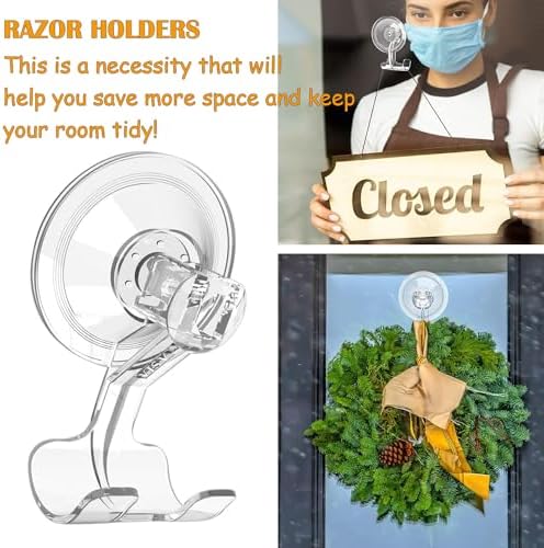 AKOAK 1 Pack Shaver Stand with Suction Cup Hook