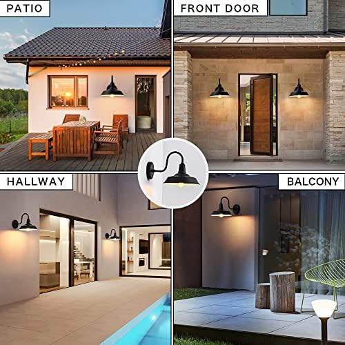 Double Century 2-Pack Barn Lights Outdoor Wall Fixtures