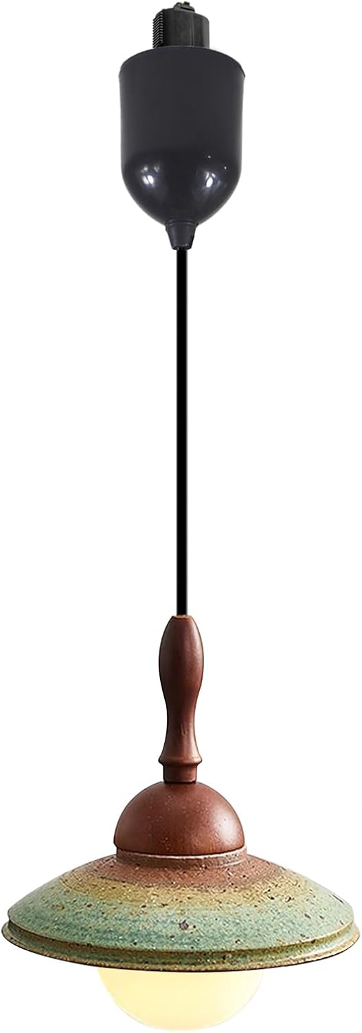 Kiven L Style 2-Wire Track Pendant Light with Ceramic Shade 1