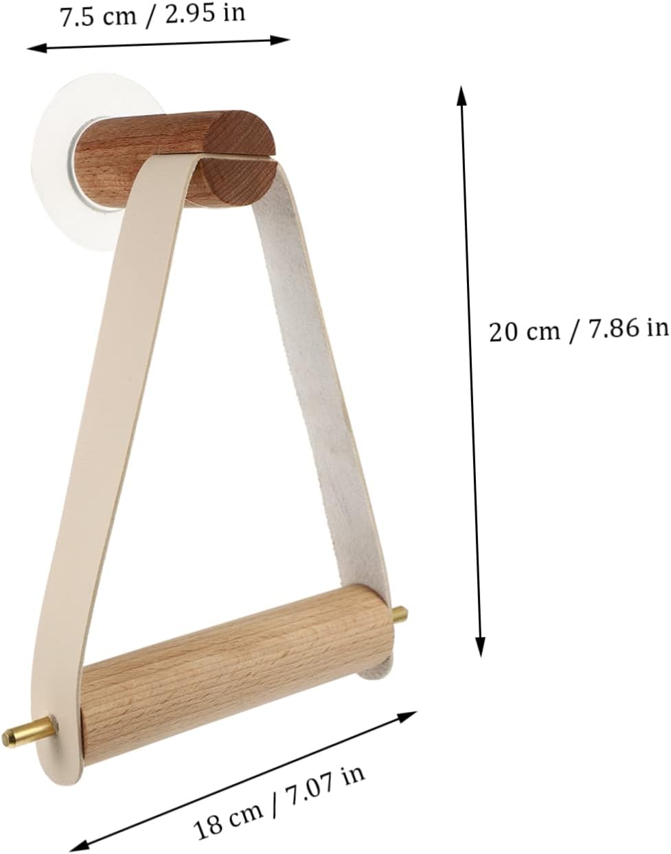 Holibanna Wall Mount Toilet Paper Holder Durable and Space-Saving Design