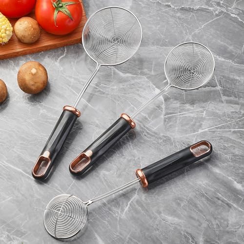 Cokshy Stainless Steel Spider Strainer Set of 3 Sizes
