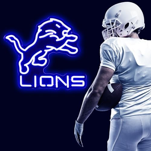 Y-Lion Football Team Neon Sign with Dimmable Light