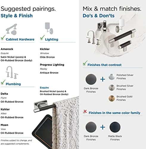 Amerock Brushed Nickel Towel Ring 5-14 in 1